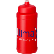 Bidon Baseline® Plus o pojemności 500 ml z wieczkiem sportowym, czerwony