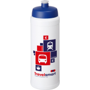 Bidon Baseline® Plus o pojemności 750 ml ze sportowym wieczkiem i uchwytem, biały, niebieski