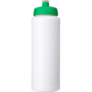 Bidon Baseline® Plus o pojemności 750 ml ze sportowym wieczkiem i uchwytem, biały, zielony