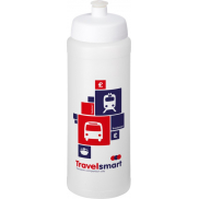 Bidon Baseline® Plus o pojemności 750 ml ze sportowym wieczkiem i uchwytem, biały