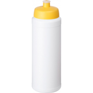 Bidon Baseline® Plus o pojemności 750 ml z wieczkiem sportowym, biały, żółty