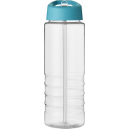 Bidon H2O Treble o pojemności 750 ml z wieczkiem z dzióbkiem, biały, niebieski