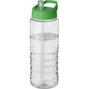 Bidon H2O Treble o pojemności 750 ml z wieczkiem z dzióbkiem, biały, zielony