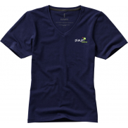 Damski T-shirt organiczny Kawartha z krótkim rękawem, s, niebieski