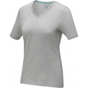 Damski T-shirt organiczny Kawartha z krótkim rękawem, l, szary