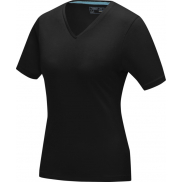 Damski T-shirt organiczny Kawartha z krótkim rękawem, s, czarny