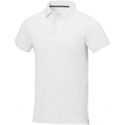 Męskie polo Calgary z krótkim rękawem 200 g/m², m, biały