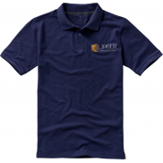 Męskie polo Calgary z krótkim rękawem 200 g/m², m, niebieski