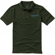 Męskie polo Calgary z krótkim rękawem 200 g/m², m, zielony