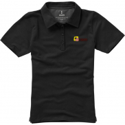 Damskie polo Markham z krótkim rękawem ze stretchu 200 g/m², m, czarny