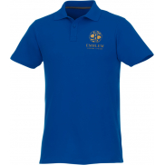 Helios - koszulka męska polo z krótkim rękawem 180 g/m², m, niebieski