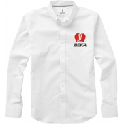 Męska koszula Vaillant z tkaniny Oxford z długim rękawem 142 g/m², xs, biały