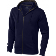 Unisex rozpinana bluza z kapturem Arora 300 g/m², s, niebieski