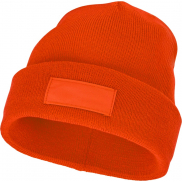 Czapka typu beanie Boreas z naszywką, pomarańczowy