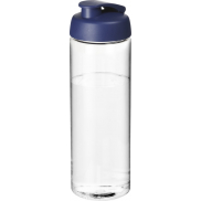 Bidon H2O Vibe o pojemności 850 ml z otwieranym wieczkiem, biały, niebieski