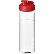 Bidon H2O Vibe o pojemności 850 ml z otwieranym wieczkiem, biały, czerwony