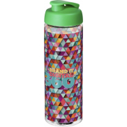 Bidon H2O Vibe o pojemności 850 ml z otwieranym wieczkiem, biały, zielony