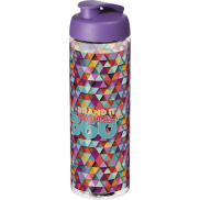 Bidon H2O Vibe o pojemności 850 ml z otwieranym wieczkiem, biały, fioletowy