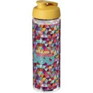 Bidon H2O Vibe o pojemności 850 ml z otwieranym wieczkiem, biały, żółty