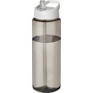 Bidon H2O Vibe o pojemności 850 ml z wieczkiem z dzióbkiem, szary, biały