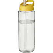 Bidon H2O Vibe o pojemności 850 ml z wieczkiem z dzióbkiem, biały, żółty