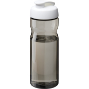 Bidon H2O Active® Eco POP Base o pojemności 650 ml z wieczkiem zaciskowym, szary, biały