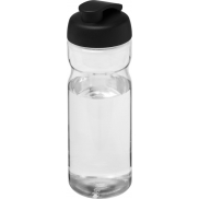 Bidon H2O Active® Eco POP Base o pojemności 650 ml z wieczkiem zaciskowym, biały, czarny