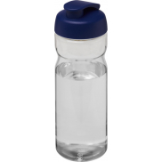 Bidon H2O Active® Eco POP Base o pojemności 650 ml z wieczkiem zaciskowym, biały, niebieski
