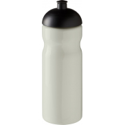 Bidon H2O Eco o pojemności 650 ml z wypukłym wieczkiem, biały, czarny