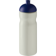 Bidon H2O Eco o pojemności 650 ml z wypukłym wieczkiem, biały, niebieski
