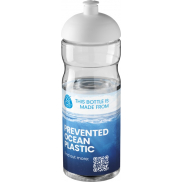 Bidon H2O Eco o pojemności 650 ml z wypukłym wieczkiem, biały