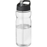 Bidon H2O Eco o pojemności 650 ml z wieczkiem z dzióbkiem, biały, czarny