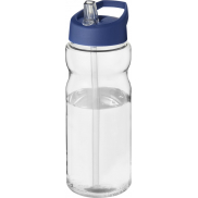 Bidon H2O Eco o pojemności 650 ml z wieczkiem z dzióbkiem, biały, niebieski