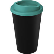Kubek Americano Eco z recyklingu o pojemności 350 ml, czarny, niebieski
