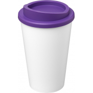 Kubek Americano Eco z recyklingu o pojemności 350 ml, biały, fioletowy