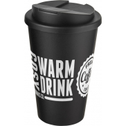 Kubek Americano® 350 ml z pokrywką chroniącą przed rozlaniem, czarny
