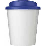 Brite-Americano® Espresso 250 ml tumbler with spill-proof lid, biały, niebieski