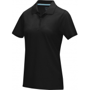 Damska organiczna koszulka polo Graphite, xxl, czarny