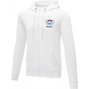 Charon męska zapinana na zamek bluza z kapturem 240 g/m², m, biały
