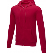 Charon męska zapinana na zamek bluza z kapturem 240 g/m², m, czerwony