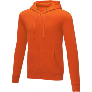Charon męska zapinana na zamek bluza z kapturem 240 g/m², xl, pomarańczowy