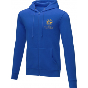 Charon męska zapinana na zamek bluza z kapturem 240 g/m², l, niebieski