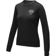Zenon damska bluza z okrągłym dekoltem , 4xl, czarny