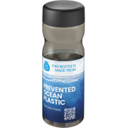 Butelka H2O Active® Eco Base 650 ml screw cap, szary, czarny