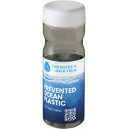 Butelka H2O Active® Eco Base 650 ml screw cap, szary, biały