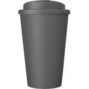 Kubek Americano® Eco z recyklingu o pojemności 350 ml z pokrywą odporną na zalanie, szary