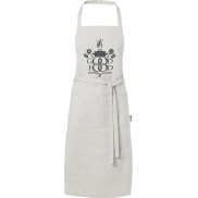 Pheebs Fartuch z bawełny z recyklingu o gramaturze 200 g/m², szary