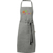 Pheebs Fartuch z bawełny z recyklingu o gramaturze 200 g/m², czarny