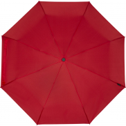 Składany wiatroodporny parasol 51 cm z PET z recyklingu Birgit, czerwony