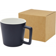Cali Kubek ceramiczny o pojemności 370 ml z matowym wykończeniem, niebieski